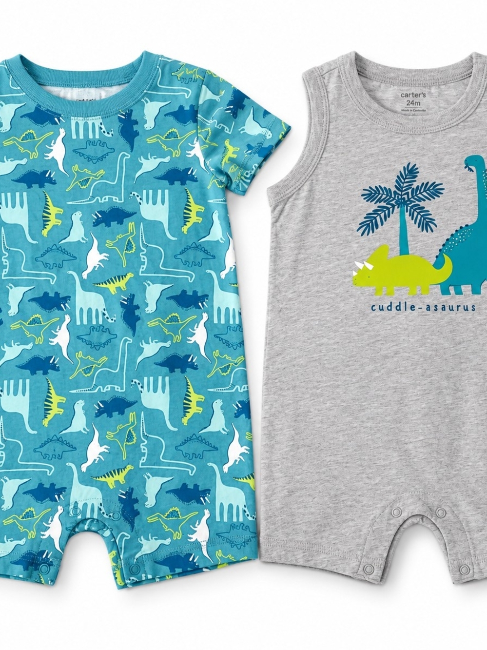 Carter’s Baby Boy Dinosaur Romper Bundle 2-Pack 24M 🦕🦖